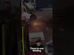 Macchina multifunzionale portatile a motore singolo a tre in uno per il taglio e la pulizia della saldatura