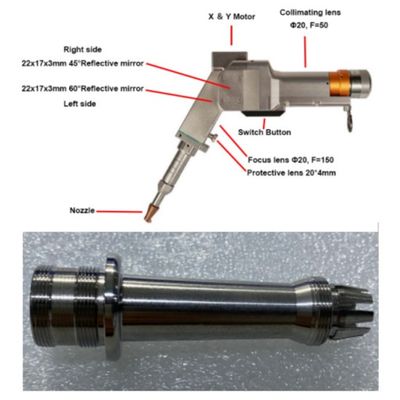 Un buon prezzo. Testa di saldatura laser a doppio motore portatile con forme di fascio multi-geometrico in linea