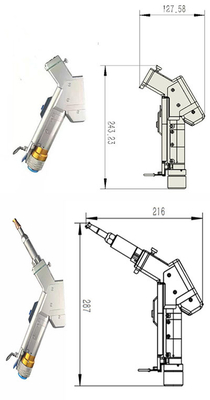 Un buon prezzo. 1000W 2000W Testa di pulizia laser industriale multifunzione portatile in linea