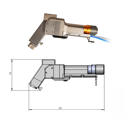 Un buon prezzo. Testa di pulizia laser a controllo tattile con lunghezza del cavo di 10 m e 20 m in linea