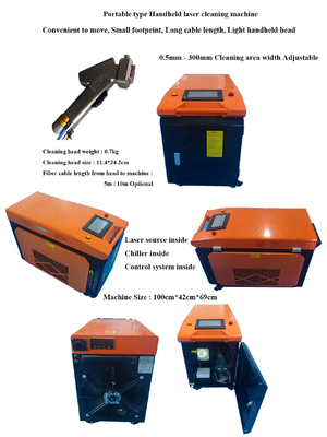 Un buon prezzo. Pistola laser portatile da 1000W per la rimozione delle macchie di olio di vernice in linea