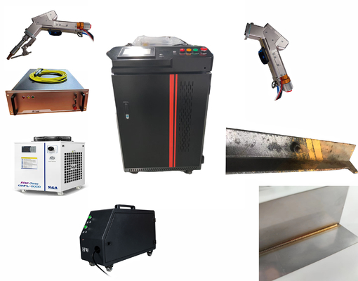 Un buon prezzo. 2kw portabile macchina di saldatura a laser 3 in 1 multifunzionale in linea
