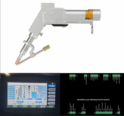 Un buon prezzo. Testa di saldatura a laser portatile della macchina di saldatura a laser a fibra con varie forme di uscita del raggio laser in linea