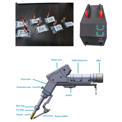Un buon prezzo. 2000W Fibra portatile singolo motore Laser Saldatura macchina doppio percorso di alimentazione del filo allo stesso tempo in linea