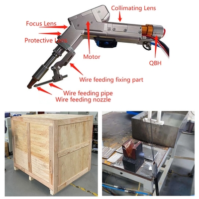 Un buon prezzo. Macchina di saldatura laser a motore singolo portatile da 1500 W con penetrazione completa in acciaio inossidabile da 4 mm in linea