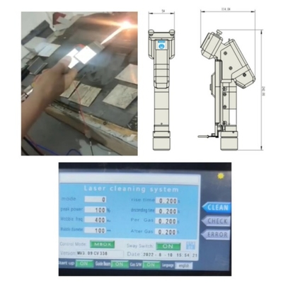Un buon prezzo. Macchina di pulizia laser a motore singolo portatile da 2000W con connettore a fibra QBH in linea