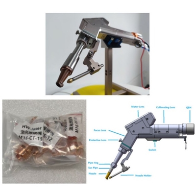 Macchina di saldatura laser a oscillazione singola portatile leggera per saldatura in alluminio da 4 mm