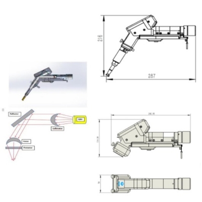 Un buon prezzo. Macchina di saldatura laser 3 in 1 con testa laser portatile per saldatura / pulizia e taglio in linea