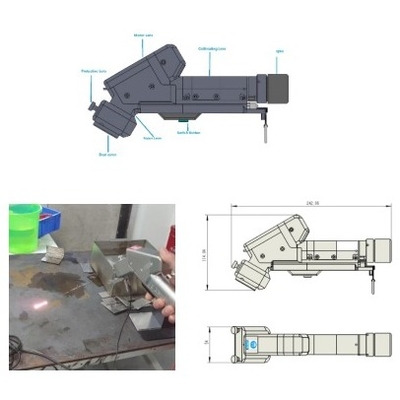 Un buon prezzo. Macchina di pulizia laser portatile da 2000W Soluzione di pulizia mobile in linea